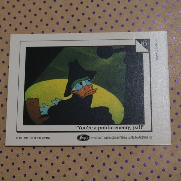 Donald's Crime D85 Disney Card - Picture 2 of 2